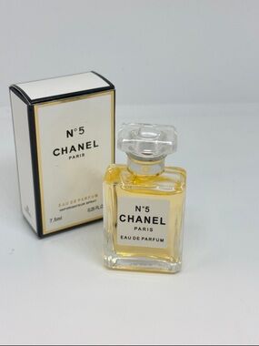 CHANEL N°5 Mini Perfume Bottle - Clear & Gold